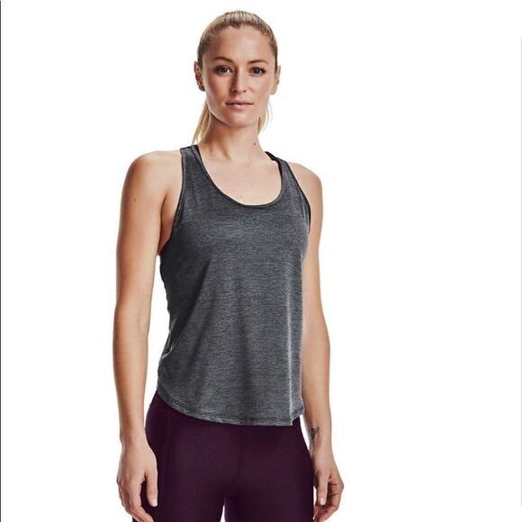 UNDER ARMOUR Women’s Tech Vent Gray Tank Top - Picture 5 of 9
